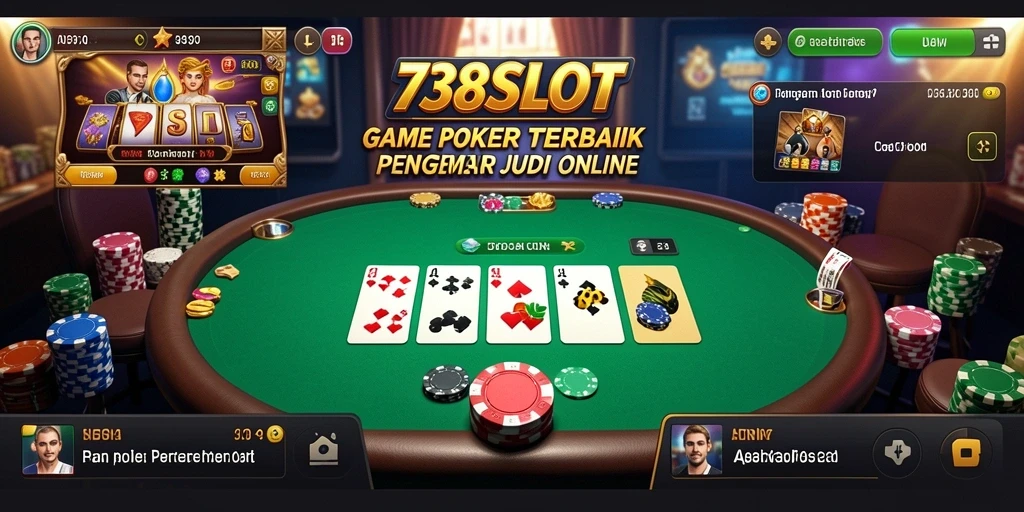 Screenshot 738SLOT menunjukkan pengalaman bermain game Poker yang seru.