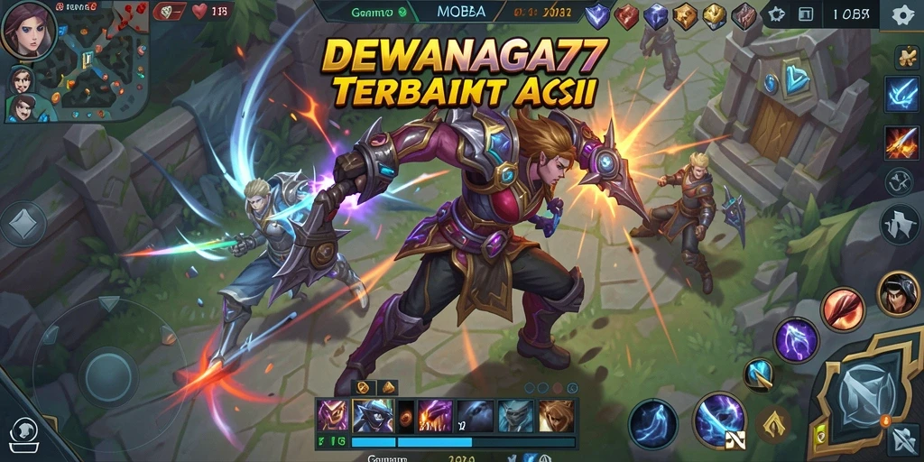 Tampilan gameplay seru dan strategi tim di DEWANAGA77.