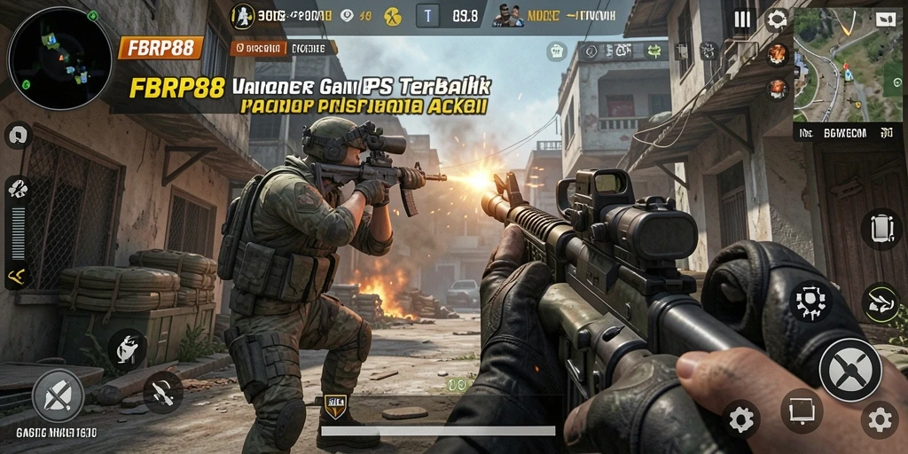 Tampilan gameplay FBRP88 yang penuh aksi dan strategi.