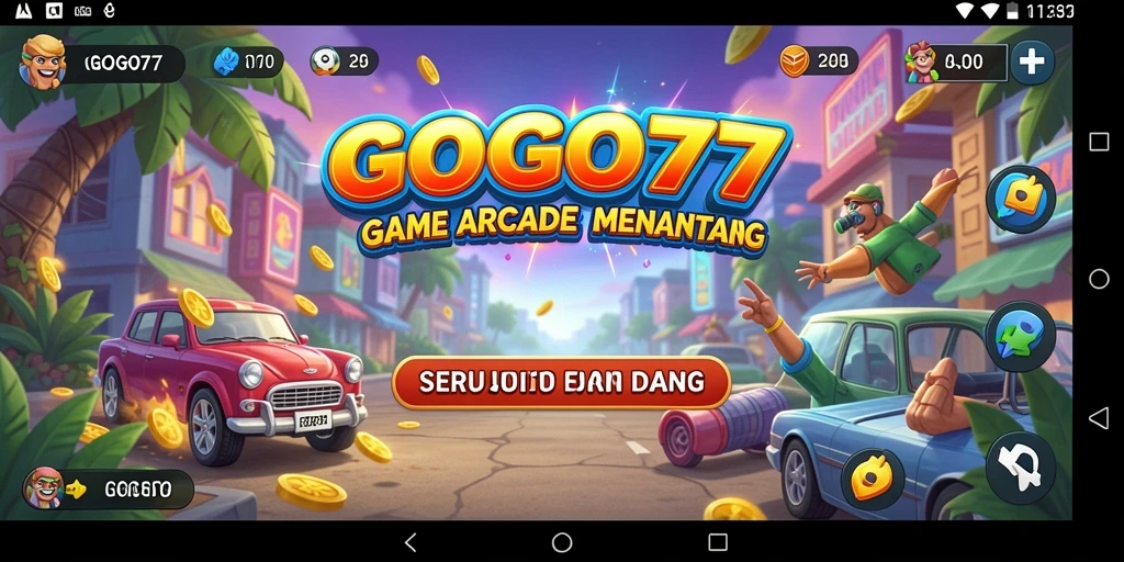Tampilan gameplay GOGO77 dengan grafis menawan dan aksi cepat.