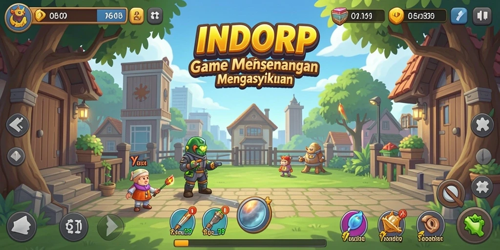 Tampilan gameplay INDORP yang menarik dan menawan.