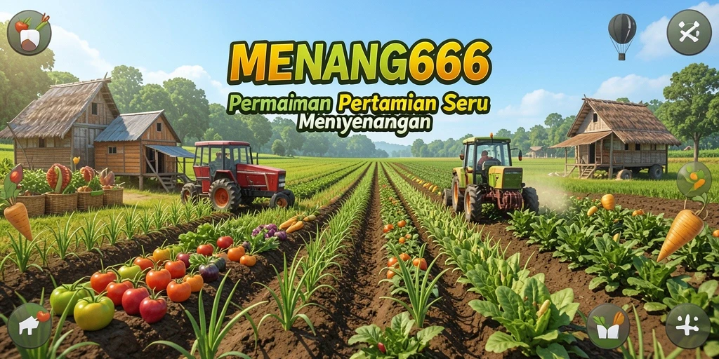 Tampilan gameplay MENANG666 dengan aktivitas bertani yang menyenangkan.