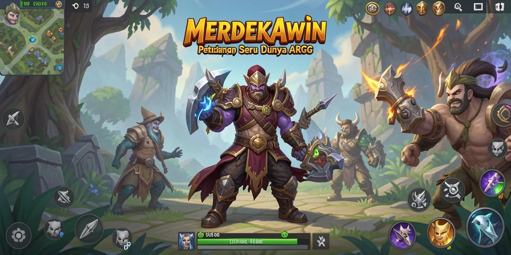 Tampilan luar biasa dari gameplay <strong>MERDEKAWIN</strong> yang mendebarkan.