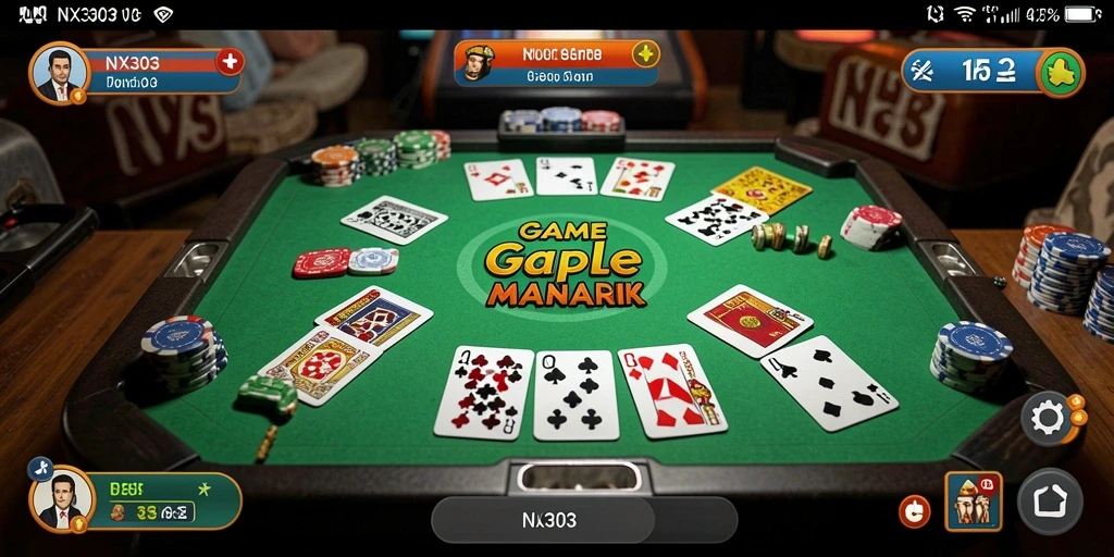 Tampilan gameplay Gaple yang seru di NX303.