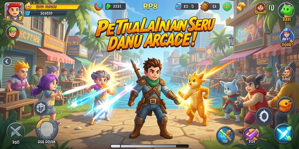 Screenshot gameplay RP8 menampilkan aksi seru dan tantangan menarik.