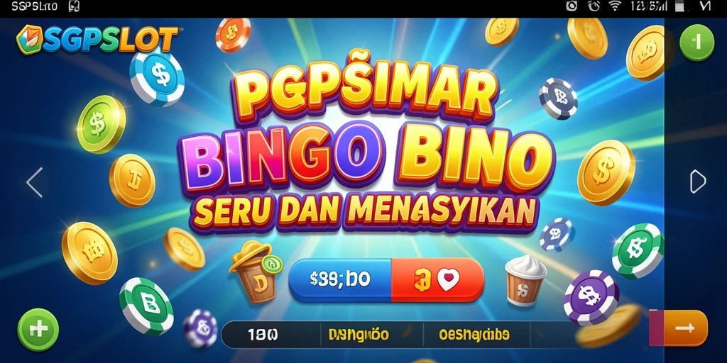 Tampilan gameplay menarik dan penuh warna dari SGPSLOT Bingo.