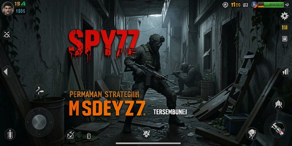 Tangkapan layar gameplay SPY77 menampilkan pertempuran strategi yang mendebarkan.