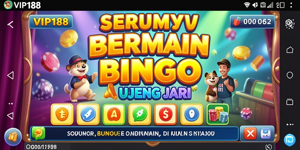 Screenshot gameplay VIP188 yang menunjukkan keseruan Bingo.